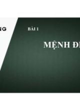 Bài giảng Toán Lớp 10 (Sách Chân trời sáng tạo) - Chương 1 - Bài 1 Mệnh đề - Năm học 2022-2023